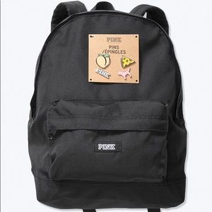 PINK Black Mini Backpack